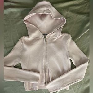 Brandy Melville Long Sleeve Zip-Up Shirt